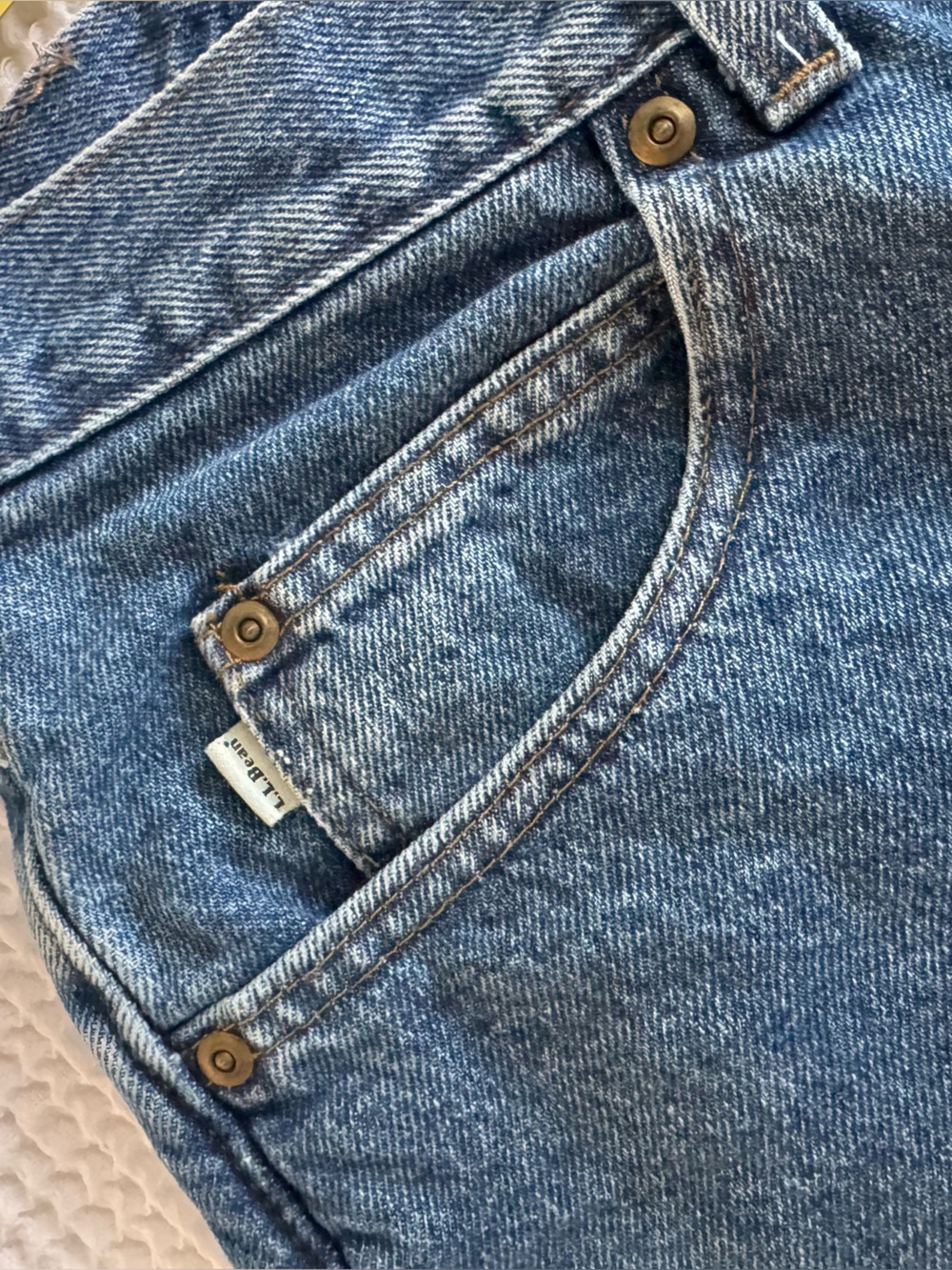 VINTAGE L.L Bean Double L Flannel Lined Jeans - Picture 8 of 14
